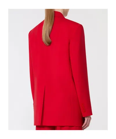 Max Mara Single Breasted Blazer In Brown