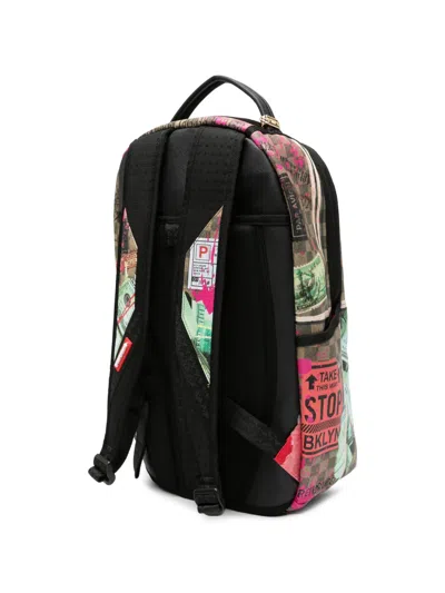 Sprayground Graphic-print Checkered Backpack In Multi