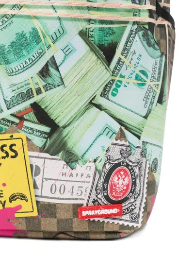Sprayground Graphic-print Checkered Backpack In Multi