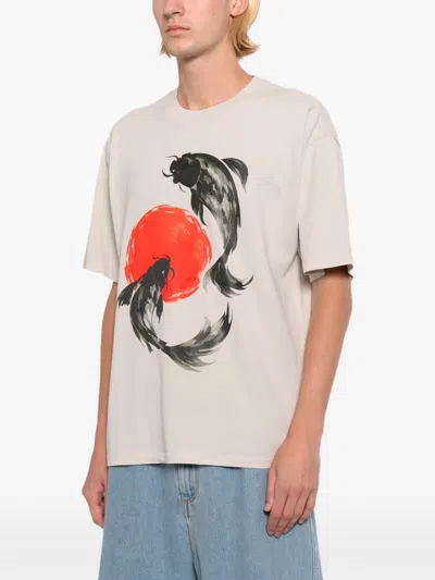 Melt Graphic-printed T-shirt In White