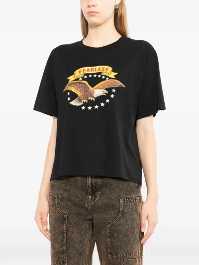 Melt Eagle-print T-shirt In Black