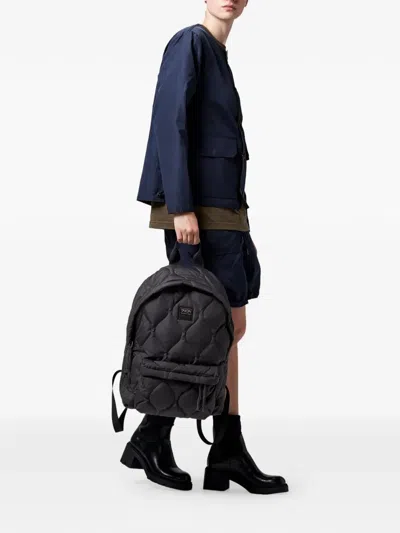 Taion Quilted Ripstop Backpack In Black