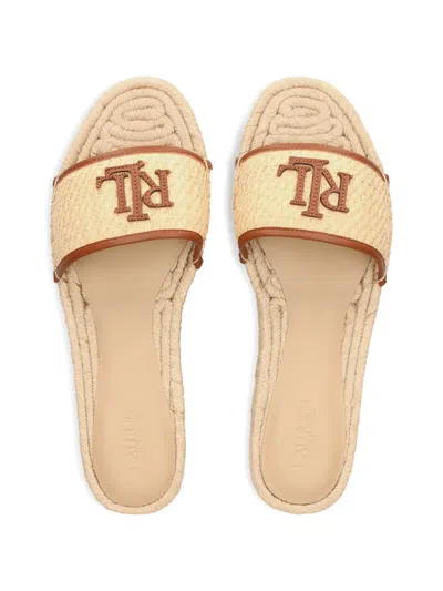 Ralph Lauren Logo-patch Espadrilles In Multi