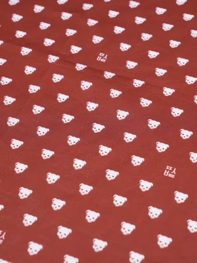 Pushbutton Push-skull Scarf In Brown