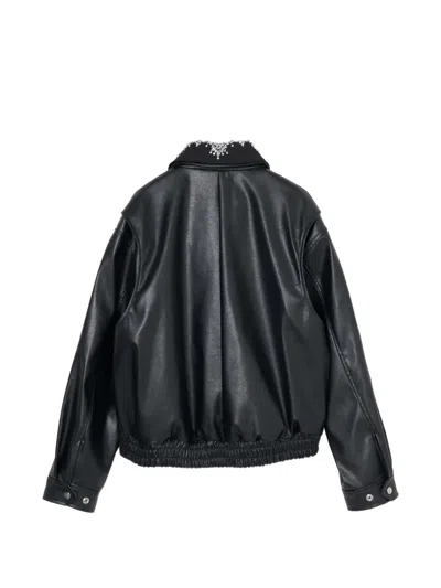 Tanaka Daisuke Crystal-embellished Jacket In Black