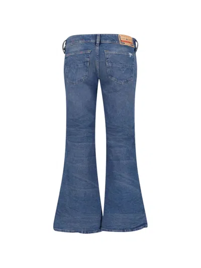 Diesel Jeans With Belt Loops In Blue