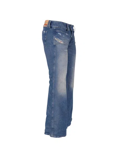 Diesel Jeans With Belt Loops In Blue