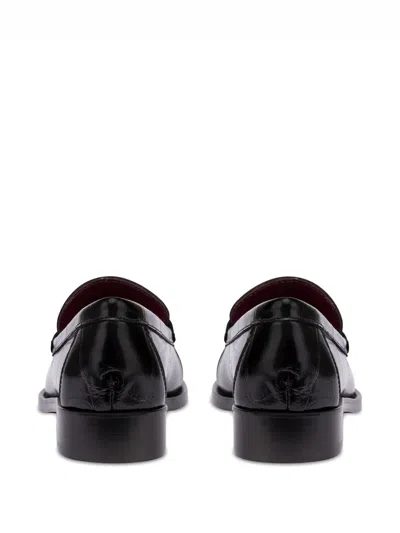 Paris Texas Dylan Croc-effect Loafers In Black