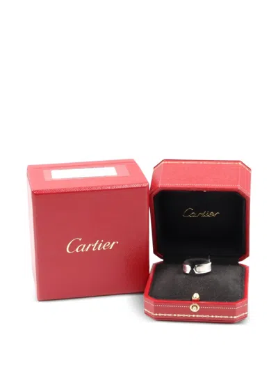 Pre-owned Cartier C2 Ring In Silver