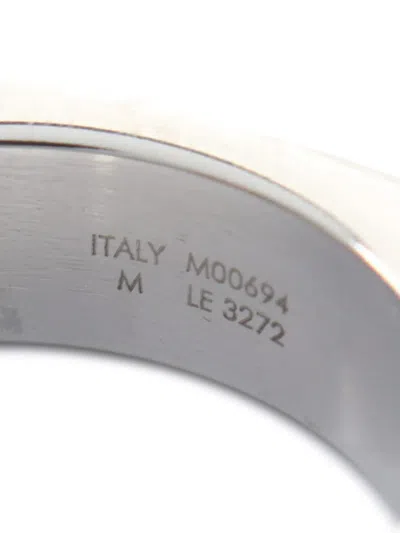 Pre-owned Louis Vuitton 2022 Monogram Bold Ring In Silver