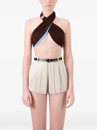 Coperni Infinity Logo-buckle Leather Belt In Black