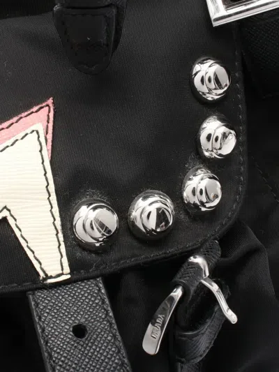Pre-owned Prada 2010s Tessuto Robot Backpack In Black