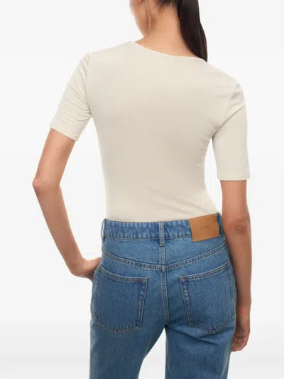 12 Storeez Cassiopeia Silk T-shirt In Neutral