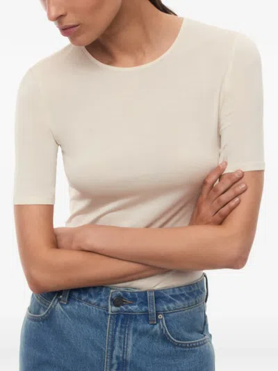 12 Storeez Cassiopeia Silk T-shirt In Neutral