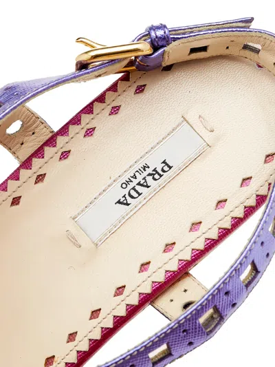 Pre-owned Prada Slingback Sandals In Pink