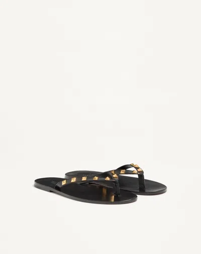 Valentino Garavani Black Cp Leather Sneakers In Black