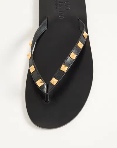Valentino Garavani Black Cp Leather Sneakers In Black