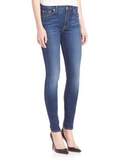 Shop 7 For All Mankind B(air) Skinny Contrast Squiggle Jeans In B[air] Duchess