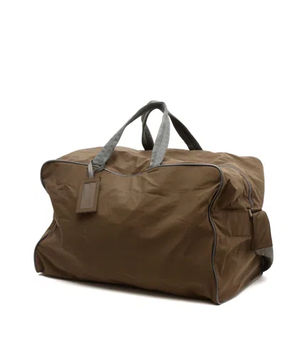Prada Tessuto Weekend Bag In Brown