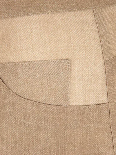 Ermanno Scervino Sheer-panel Cargo Pants In Brown
