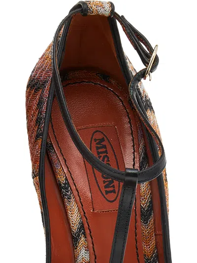 Pre-owned Missoni Zig Zag-patterned Pumps In Black