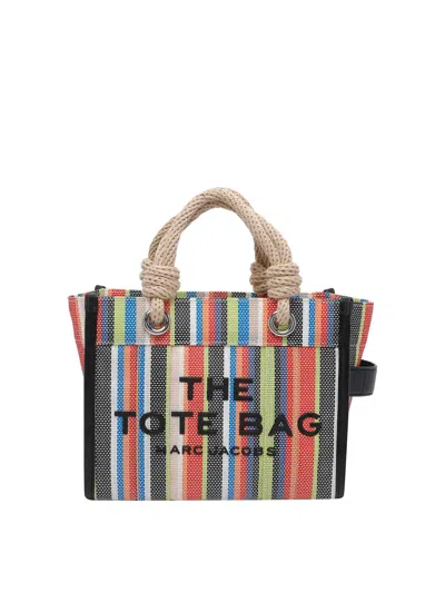 Marc Jacobs The Small Stripe Mesh Rope Tote Bag In Multi