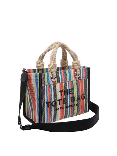 Marc Jacobs The Small Stripe Mesh Rope Tote Bag In Multi