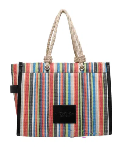 Marc Jacobs The Large Stripe Mesh Rope Tote Bag In Multi