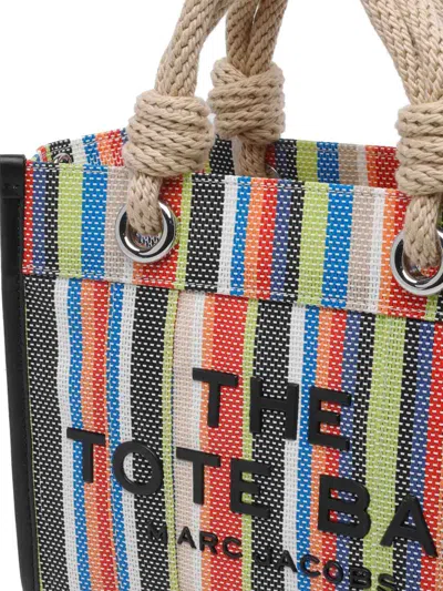 Marc Jacobs The Small Stripe Mesh Rope Tote Bag In Multi