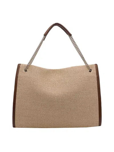 Orciani Large Venus Soft Leather-trim Shoulder Bag In White
