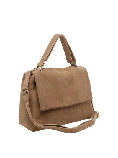 Orciani Medium Sveva Leather Tote Bag In White
