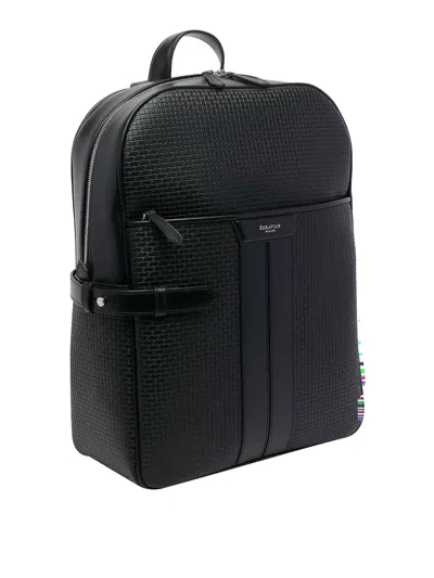 Serapian Black Stepan Backpack In Black