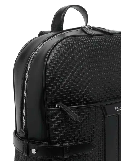 Serapian Black Stepan Backpack In Black