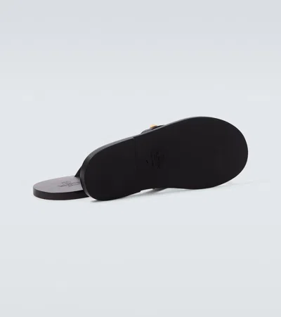 Valentino Garavani Black Cp Leather Sneakers In Black