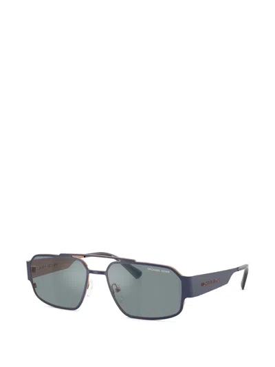 Michael Kors Cape Town 58mm Rectangular Sunglasses In Blue