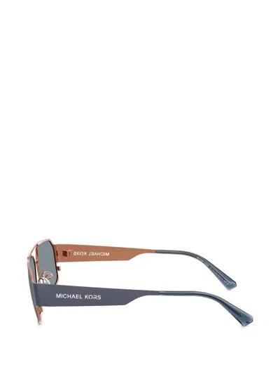 Michael Kors Cape Town 58mm Rectangular Sunglasses In Blue