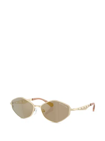 Michael Kors Gold Coast 56mm Angular Sunglasses In Multi