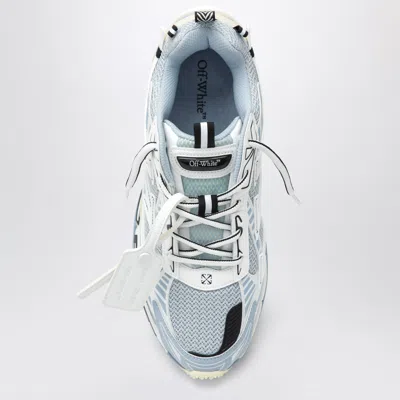 Off-white Mesh Sneakers Round Toe Rubber Sole Pull Tab In Multi