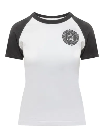 Ambush White Logo Crew Neck T-shirt In White