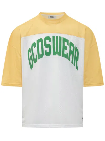 Gcds White Graphic T-shirt In White