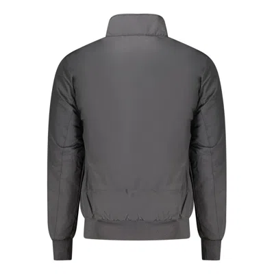 North Sails Logo-detail Bomber Jacket In Gray