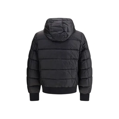 Parajumpers Black Polyamide Jacket Coat In Black
