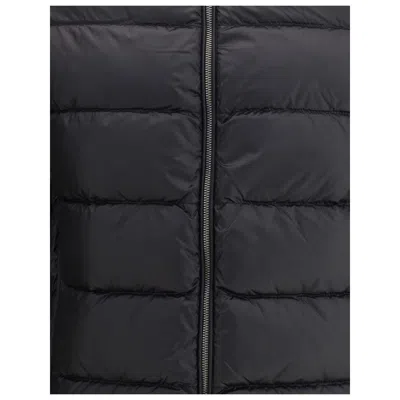 Parajumpers Black Polyamide Jacket Coat In Black