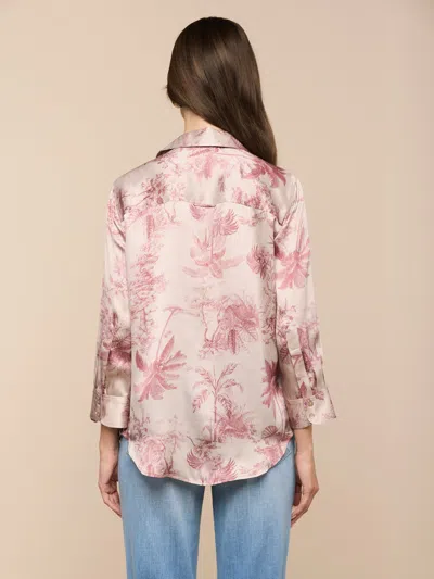 L'agence Dani Silk Blouse In Multi