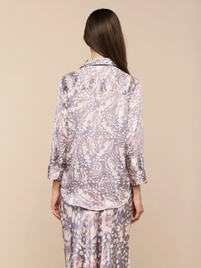 L'agence Dani Silk Blouse In Multi