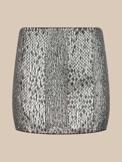 L'agence Dion Sequin Mini Skirt In Multi