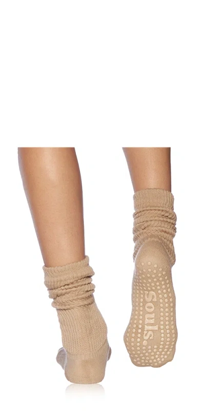 Souls. Cream Cloud Grip Socks In Multi