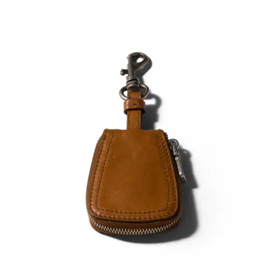 Miu Miu Leather Keyring Trick In Neutral