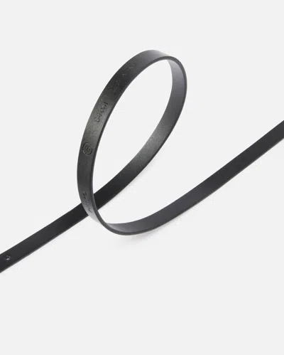 Pinko Thin Leather Belt 1 Cm In Black