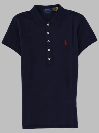 Polo Ralph Lauren Polo Con Logo Ricamato In Blue